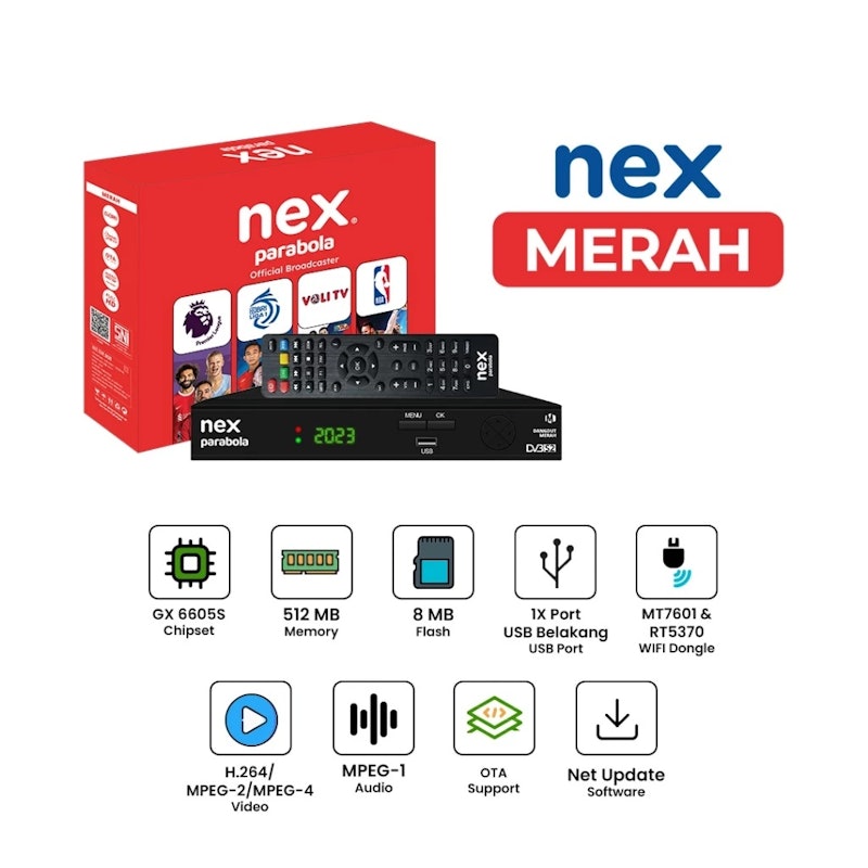 Nex Parabola Type Merah 3