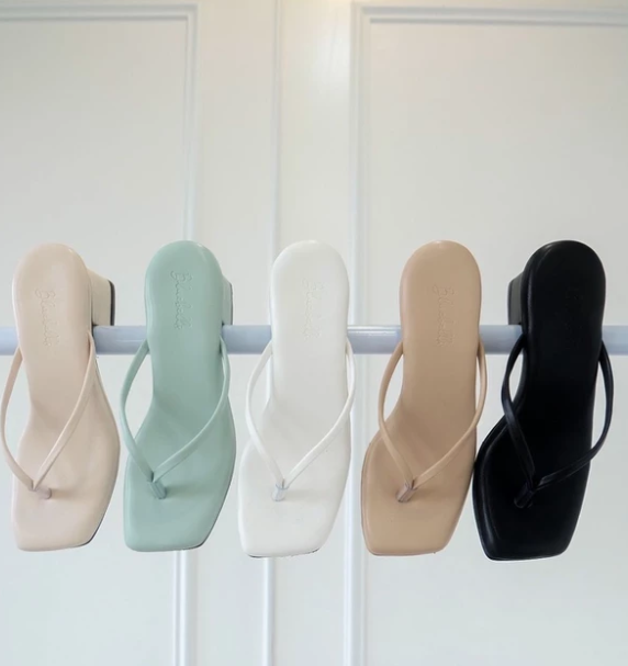  Bluebells Dusty Sendal Tali Jepit Heels Wanita 5cm