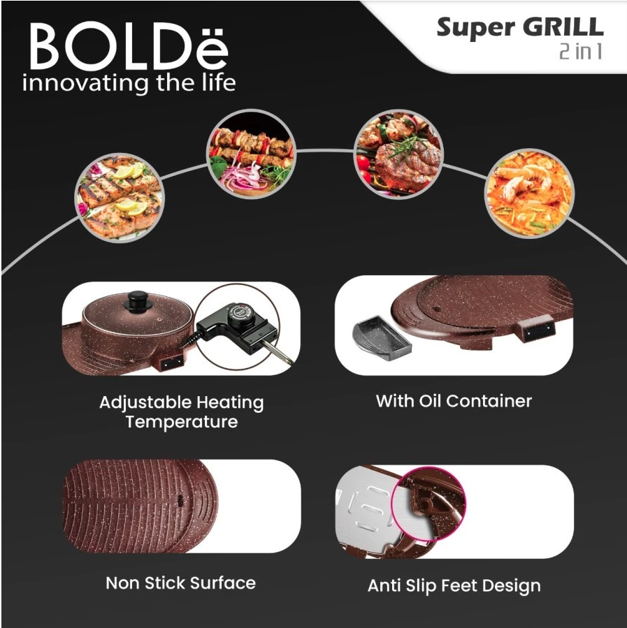 BOLDe Super Electric Grill 2in1 5