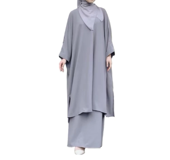 Geneaby Fatiya Long Set Tunik Rok 