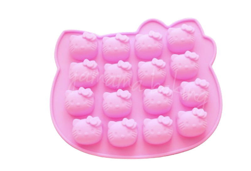 Cetakan Cokelat Silicone Kepala Hello Kitty 1