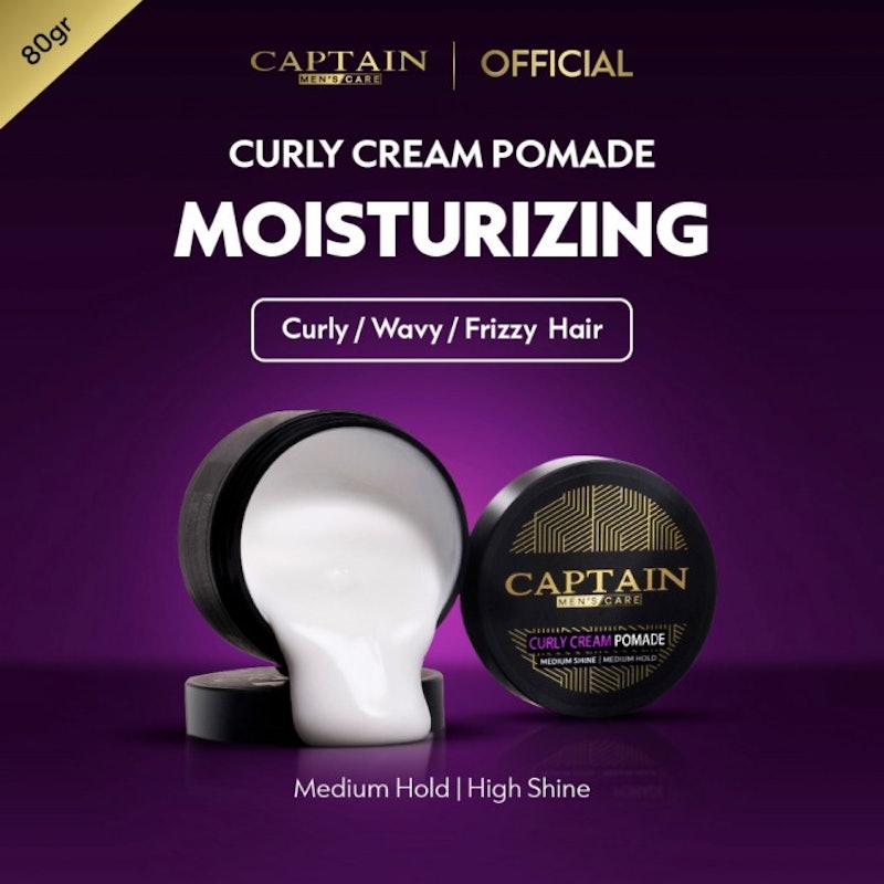 Captain Hairstyling Curly Cream Pomade 4