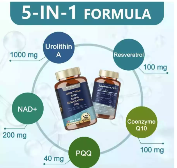 totaria Totaria Health Urolithin A NAD+, CoQ10, Resveratrol, PQQ