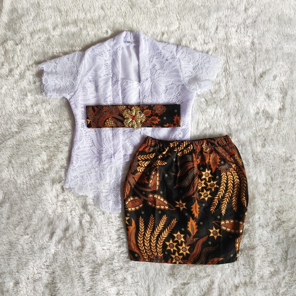 Setelan Kebaya Kutubaru Furing Rok Span Pendek