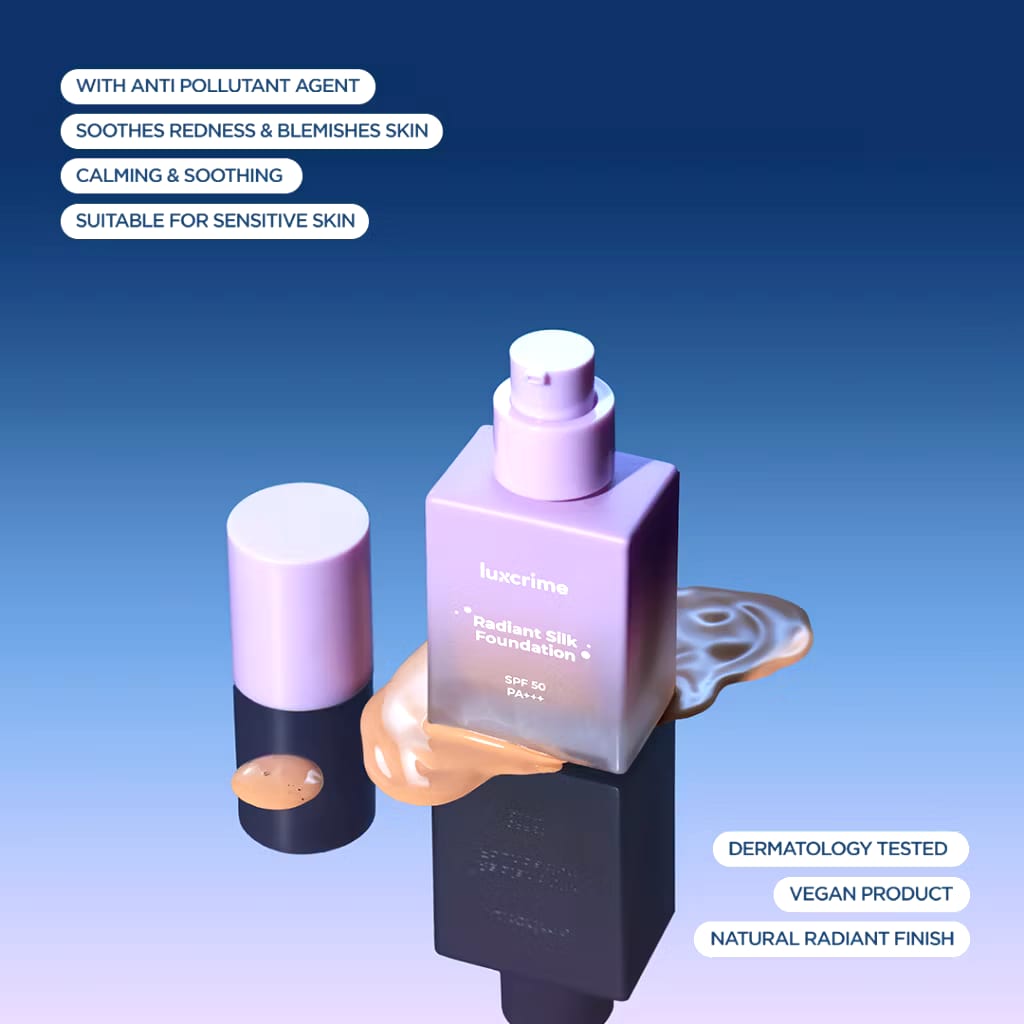 Luxury Cantika Indonesia Luxcrime Luxcrime Radiant Silk Foundation SPF 50 PA+++