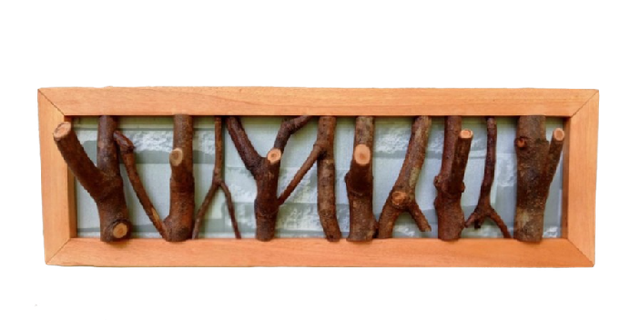 Natural Rustic Wooden clothes hanger