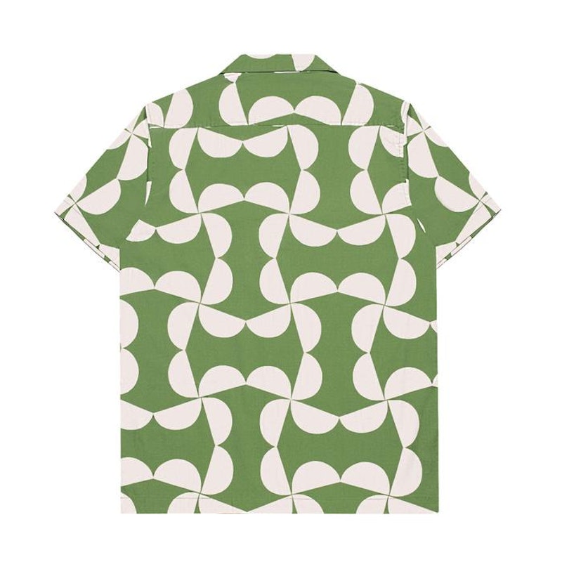 M231 Kemeja Pria Printing Hawaii Pendek 5