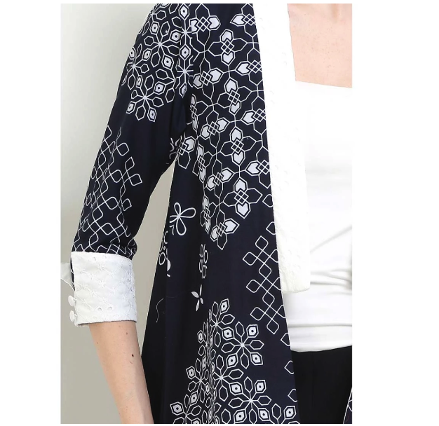 Rianty Batik Cardigan SAVRINA Navy Exclusive Series 2
