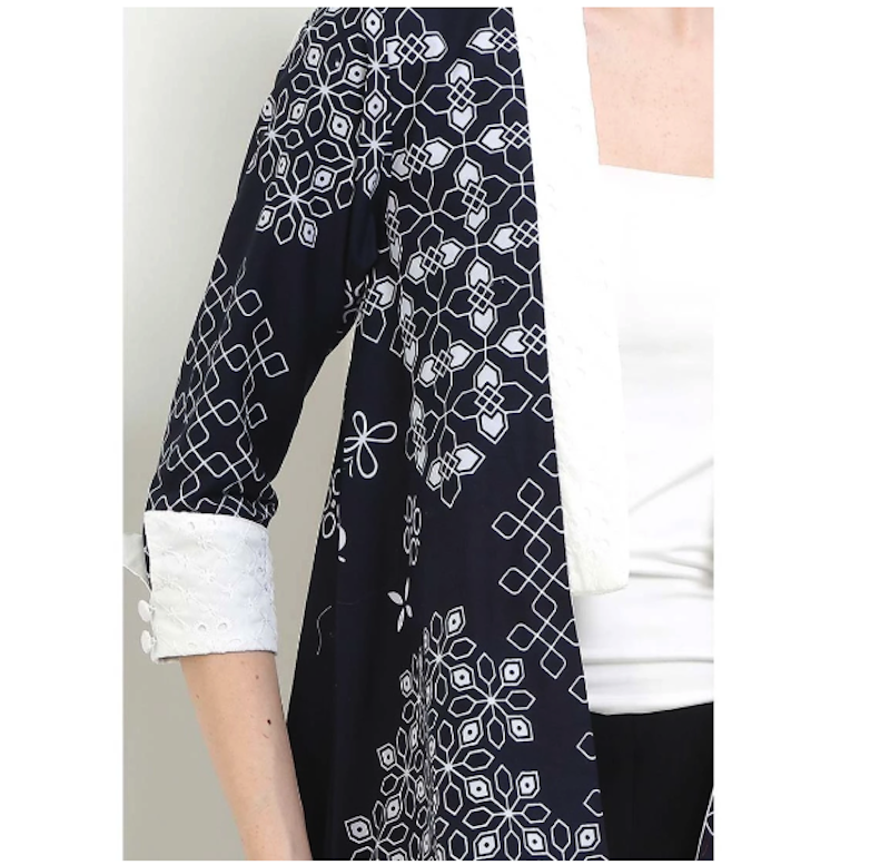 Rianty Batik Cardigan SAVRINA Navy Exclusive Series 2