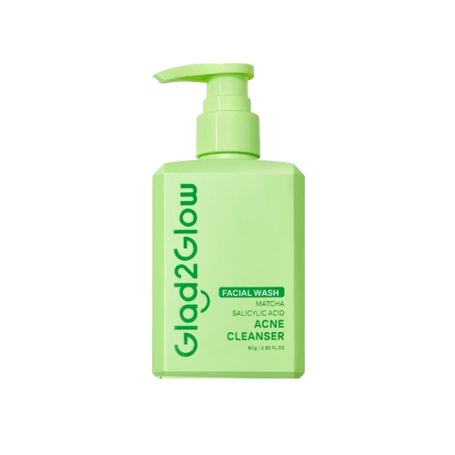 Glad2Glow Matcha Salicylic Acid Acne Cleanser