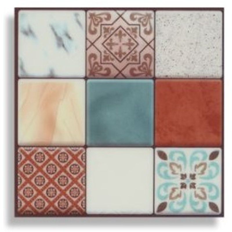 Stiker Dinding Mosaik 3D 4