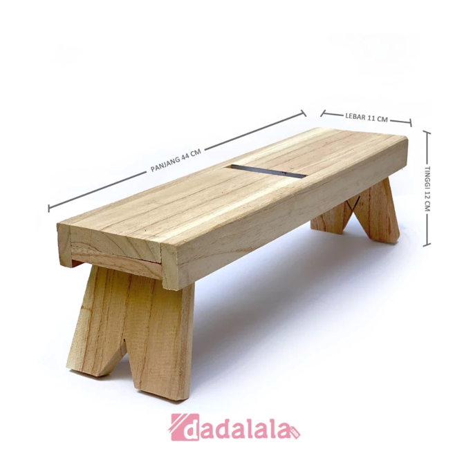 DADALALA Alat Serut Es Batu Manual Kayu Mindi 5