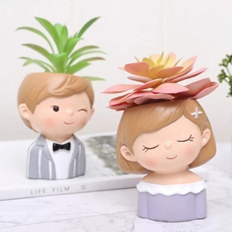 Pot Mini Succulent Boy Girl 1