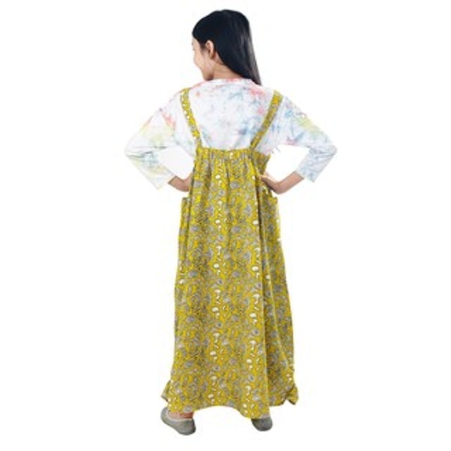 Kids Icon Overall Skirt Curly With Front Pocket  LYOV0200210