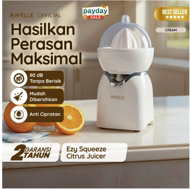 Anugerah Jaya Abadi Ravelle Ezy Squeeze Citrus Juicer 