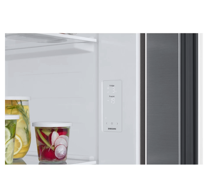 Samsung Electronics Samsung 603L Refrigerator SBS SmartThings AI Energy Gentle Silver Matt RS57DG4000M9SE