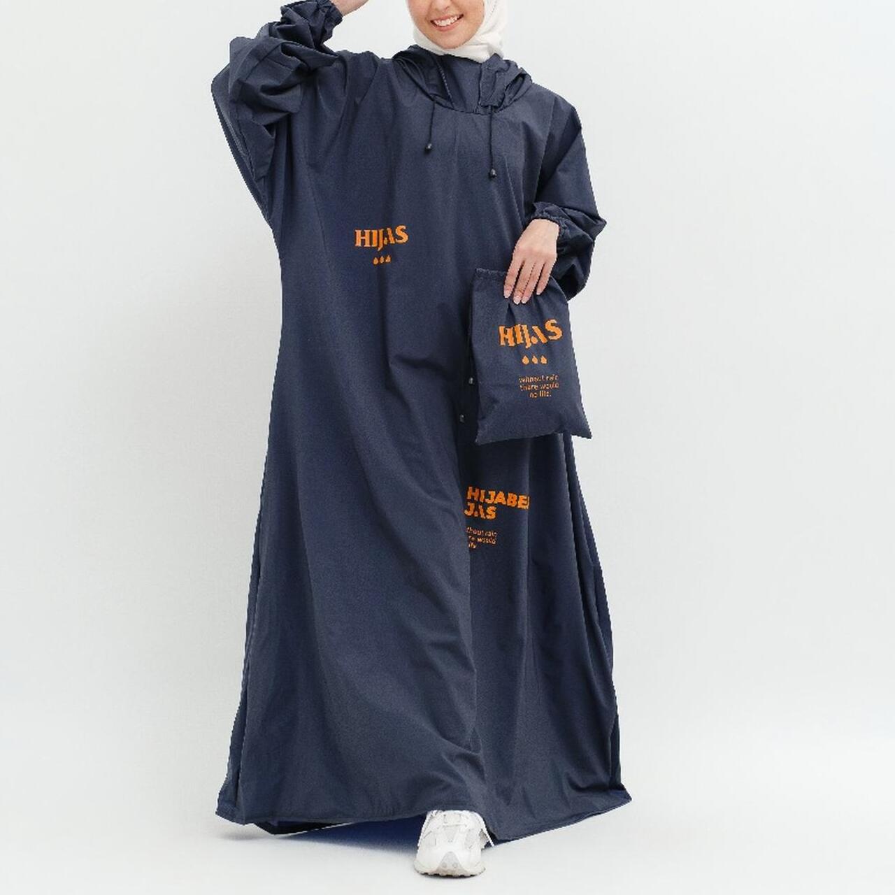  Hijasku Jas Hujan Gamis Wanita Muslimah Jumbo