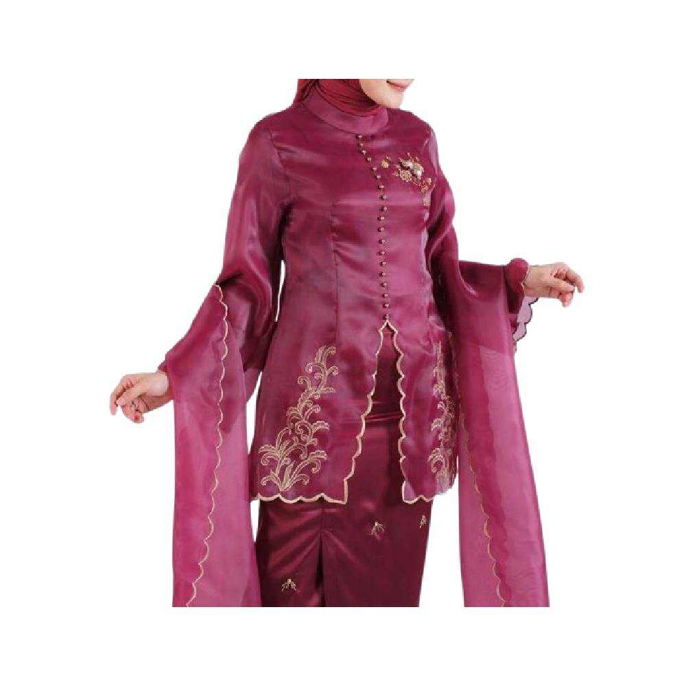 ELBISE Alifaa Oneset Baju Kebaya Kurung Melayu Pesta Mix Payet