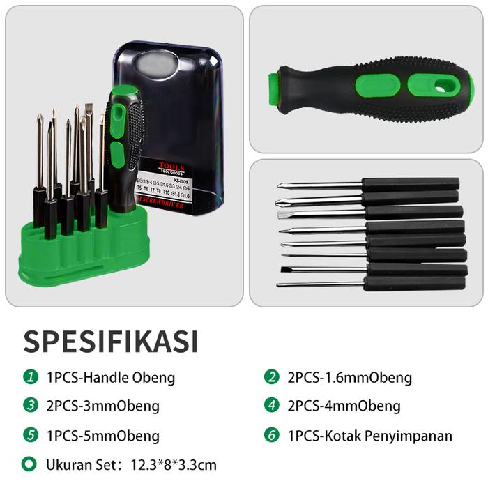 ISKU Mini Screwdriver Kit 10 in 1