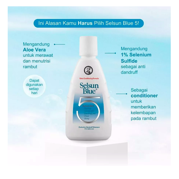 Rohto Laboratories Indonesia Selsun® Blue 5 Exclusive Dandruff Shampoo