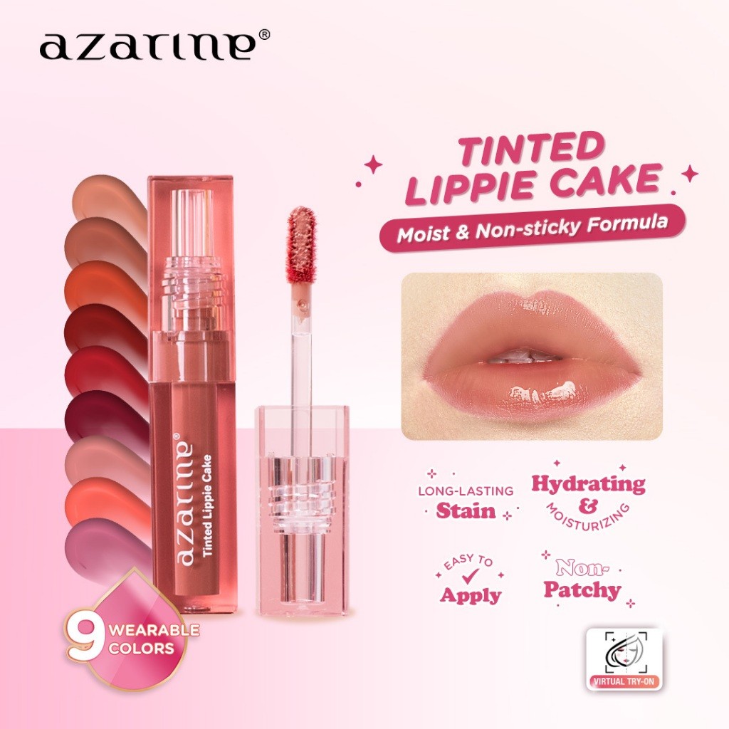 Wahana Kosmetika Indonesia Azarine® Tinted Lippie Cake 01 Cream Puff