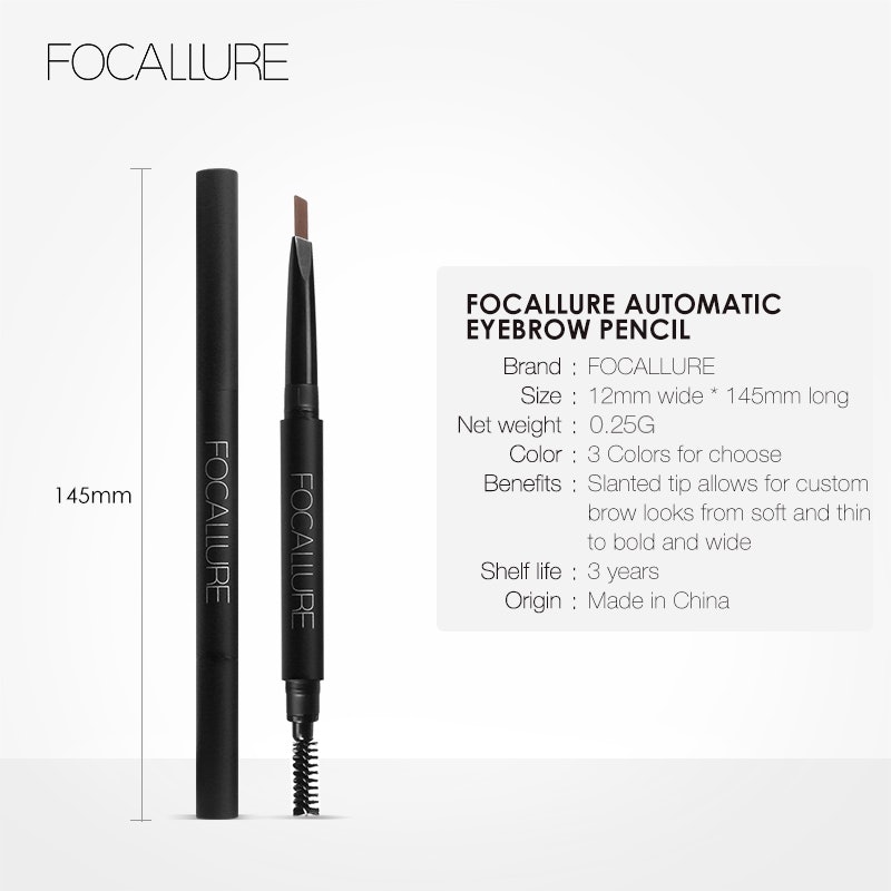 Waterproof Long Lasting Eyebrow Pencil 01 Dark Gray 3