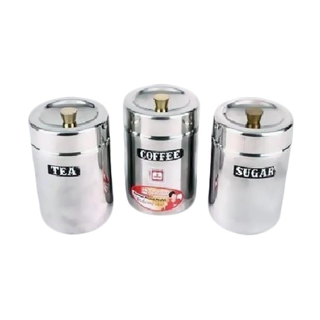 Canister Stainless Steel Set 3 pcs