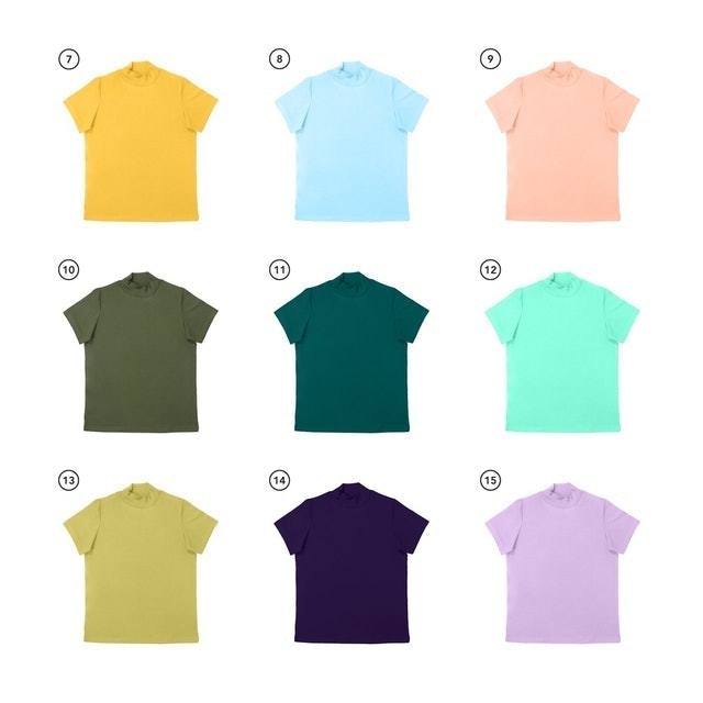 Teeson & Dotters High Neck T-Shirt Ladies