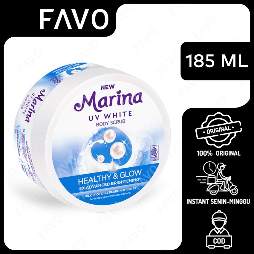 Tempo Scan Pacific Marina UV White Healthy and Glow Body Scrub