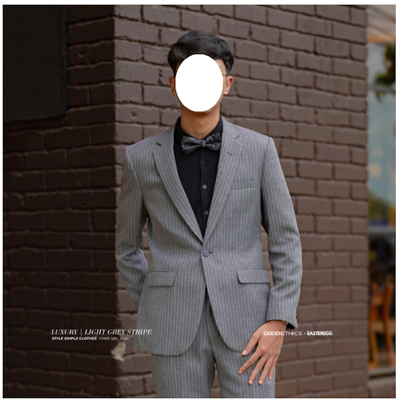 GOODETHICS Luxury Jas Pria Slimfit (Stripe) 3