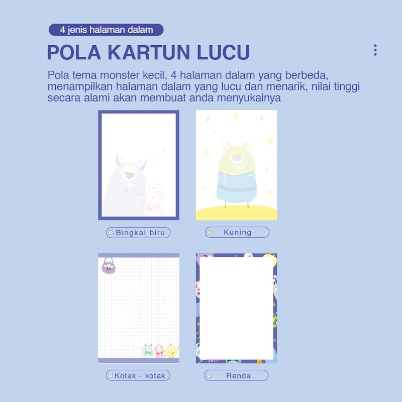Buku Memo 100 Lembar Sampul PET 3