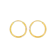 null JULEE Anting Lingkaran Polos Emas 24 Karat 1
