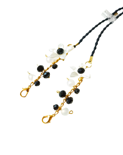 Nadeldza Strap Masker Hijab 2-in-1 - Aesthetic LiLy Gold Glam Series