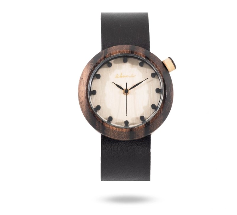 Jam Tangan Kayu Mini Rosebrown - Dark Brown 1
