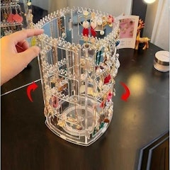 ONE-K20 Rak Anting Acrylic Putar 360 Derajat