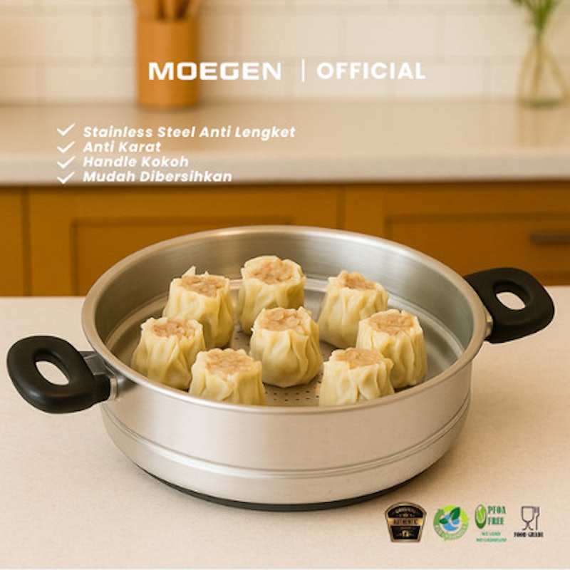 MOEGEN Granite Series Stewpot + Steamer 4