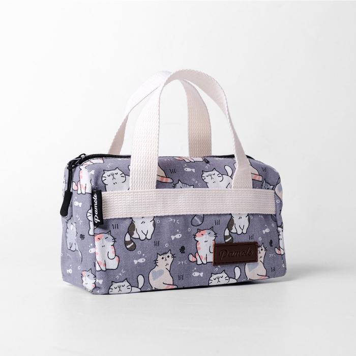 Pamole Pamole Pouch Dompet Travelling Bahan Kanvas Motif Penutup Resleting