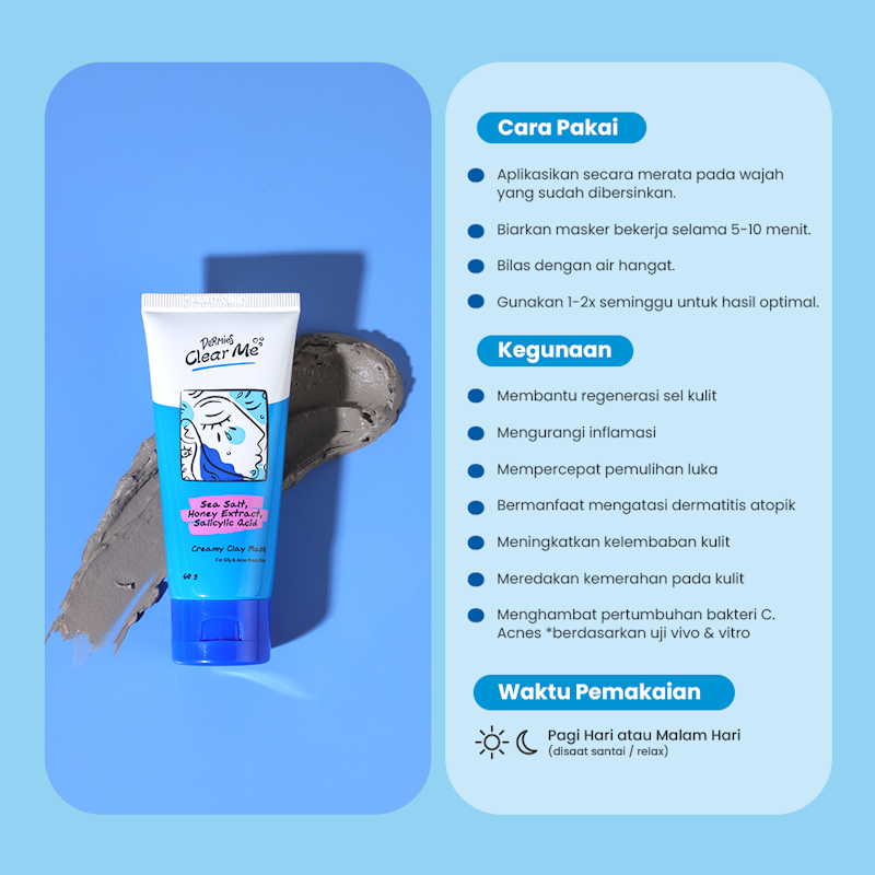 Clear Me Creamy Clay Mask - Masker Jerawat 3