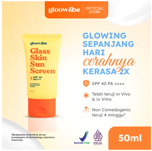  Gloow&be Glass Skin Sunscreen SPF 40 PA+++