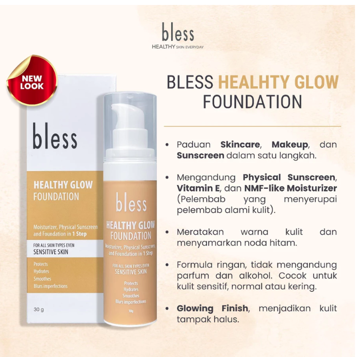 Kosmedikatama Setia Indonesia Bless Healthy Glow Foundation Natural