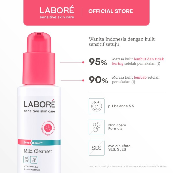 Paragon Technology and Innovation LABORÉ Sensitive Skin Care Gentle Biome Mild Cleanser