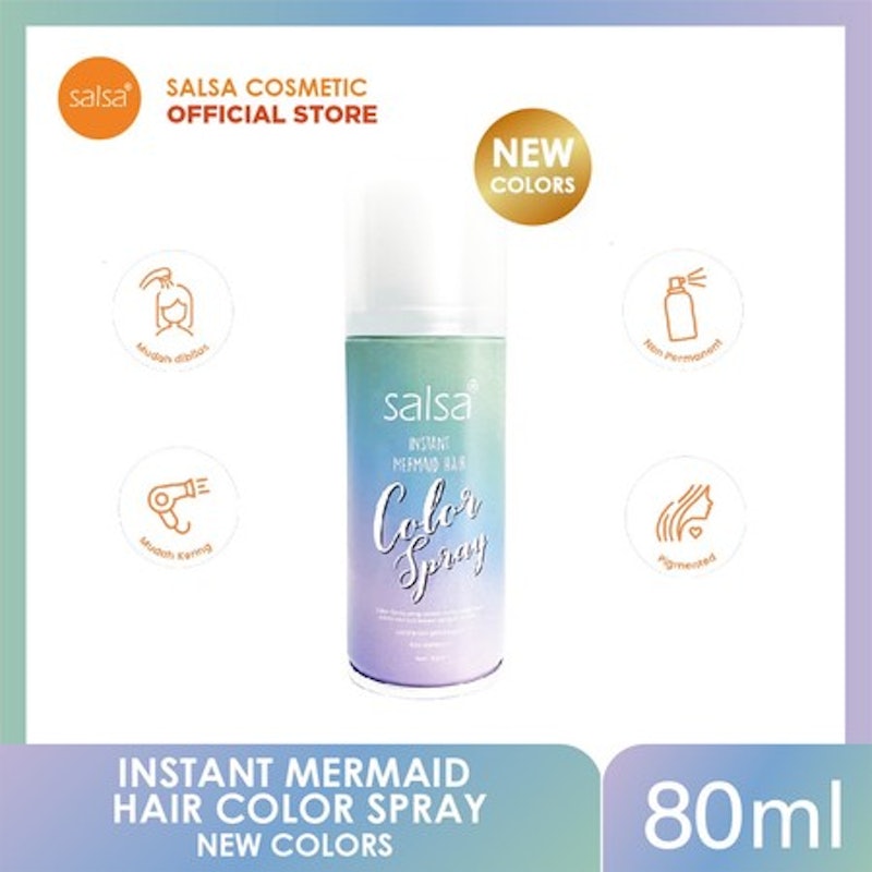 Salsa Instant Mermaid Hair Color Spray (01 Jewel / Silver) 2