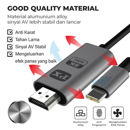 PX USB Type-C 3.1 to TV Converter MHA-8K60