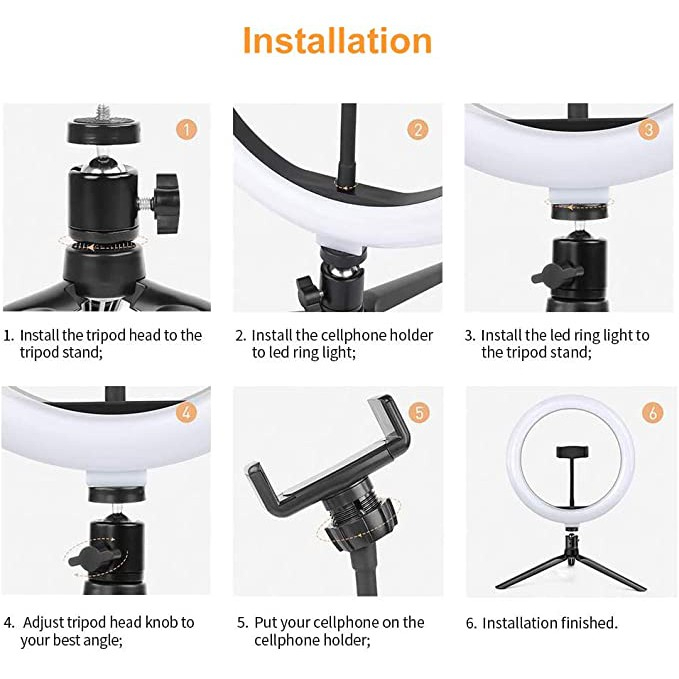 Ring Light with Tripod+Phone Holder 3
