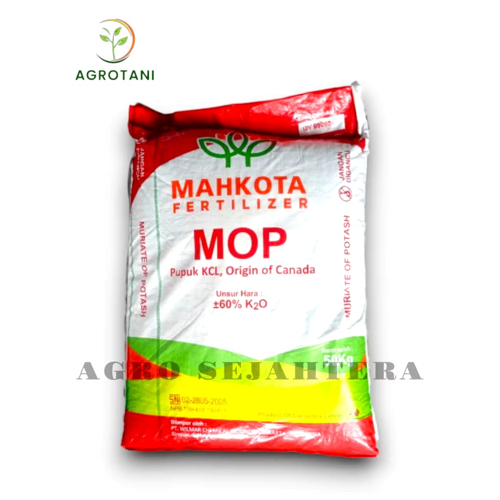 Wilmar Chemical Mahkota Fertilizer MOP Pupuk KCL 50 kg