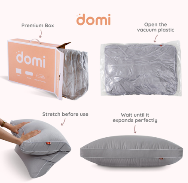 Domi Microfiber Pillow Grey 4