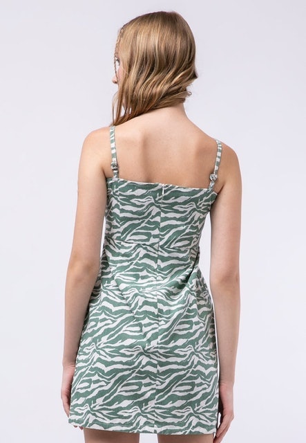 Colorbox Animal Print Slip Dress