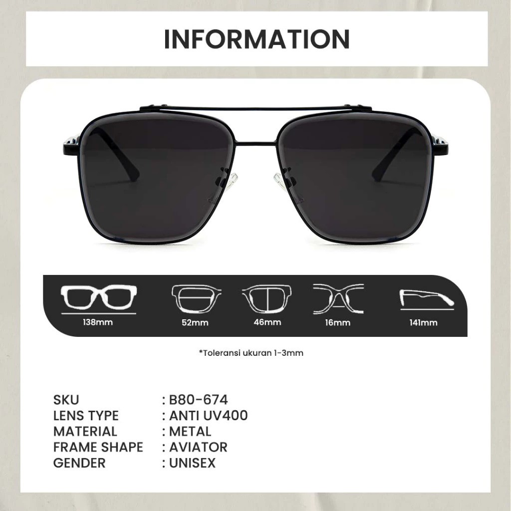Berrybarton Anti UV400 Sunglasses Aviator 4