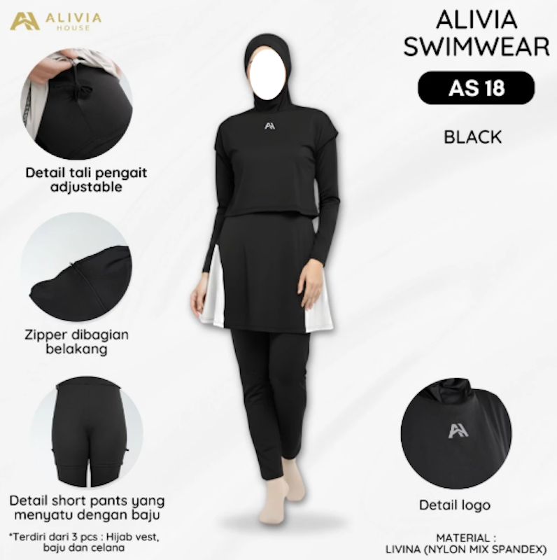 Alivia Swimwear Baju Renang Muslimah 5