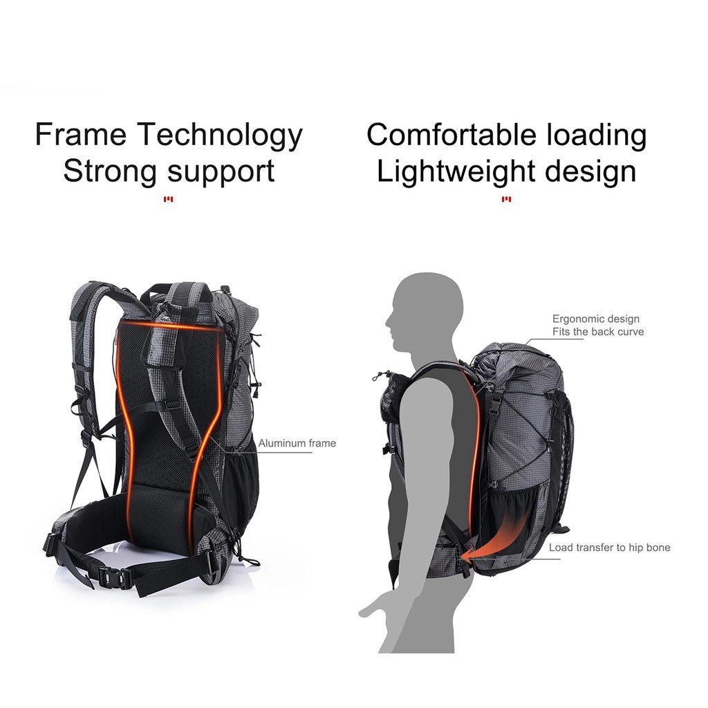 HNR Pesona Indonesia Naturehike Backpack Rock Ultralight 60L+5 NH19BP095